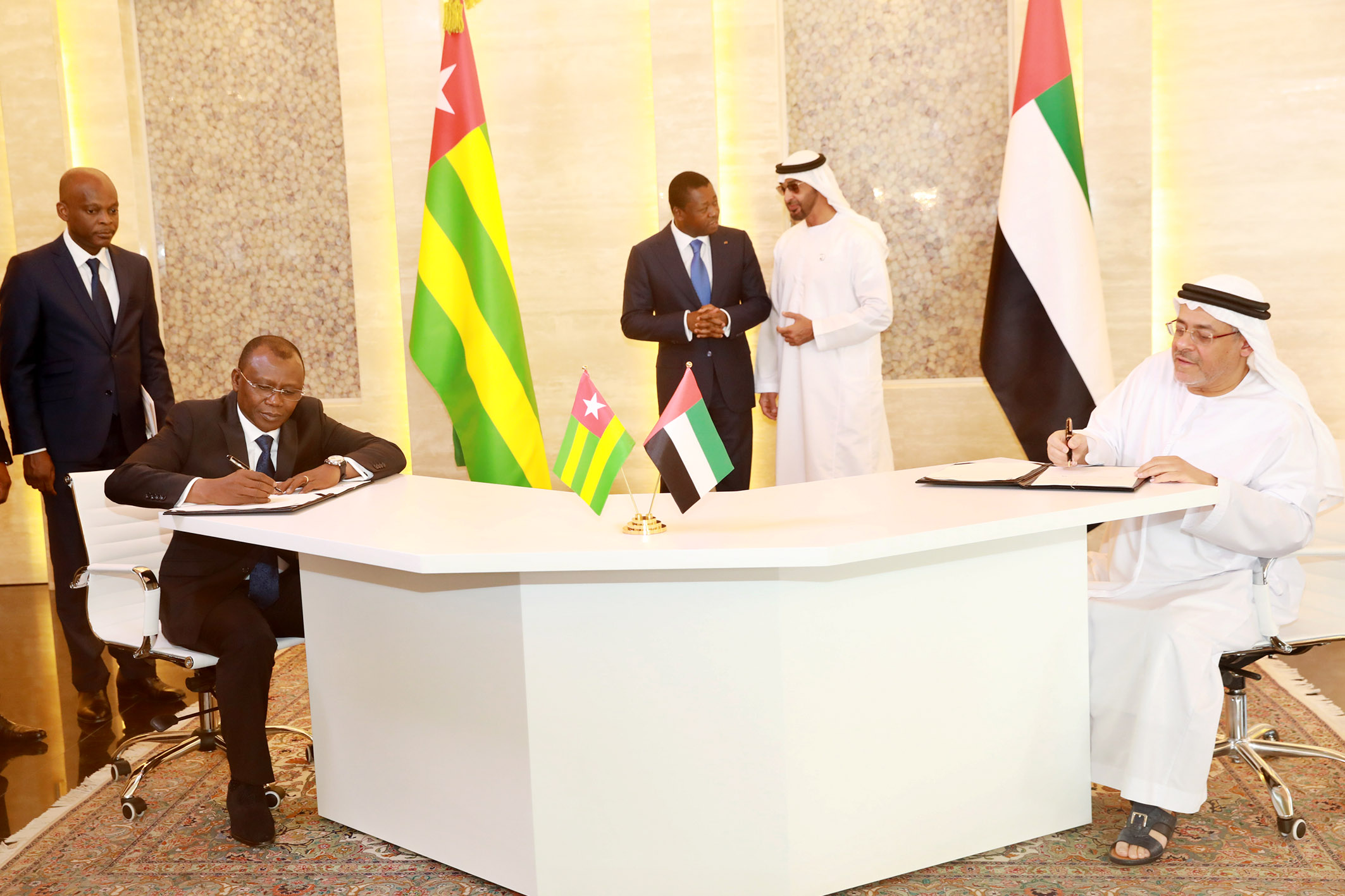 VISITE DU PRESIDENT FAURE GNASSINGBE A ABU DHABI